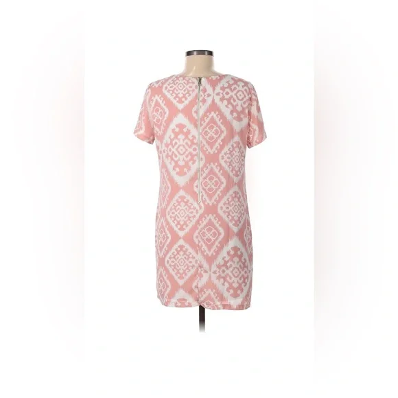 Lulu’s Pink and White Shift Dress - Picture 2 of 2